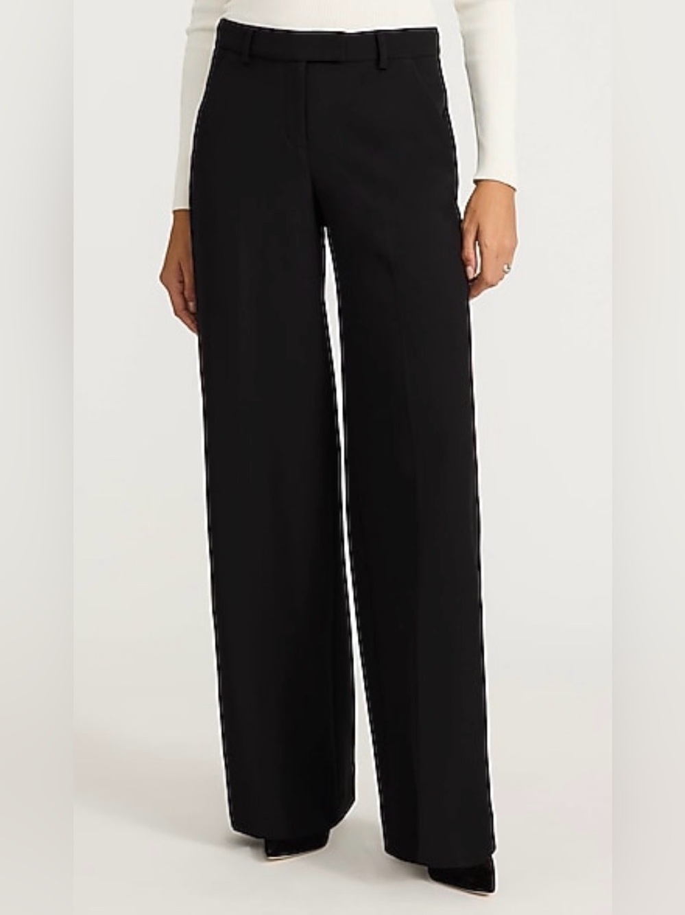 Express Black Wide-Leg Trousers